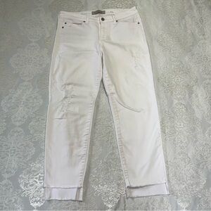 Liverpool Jeans The Crop Straight White Jean Size 8/29